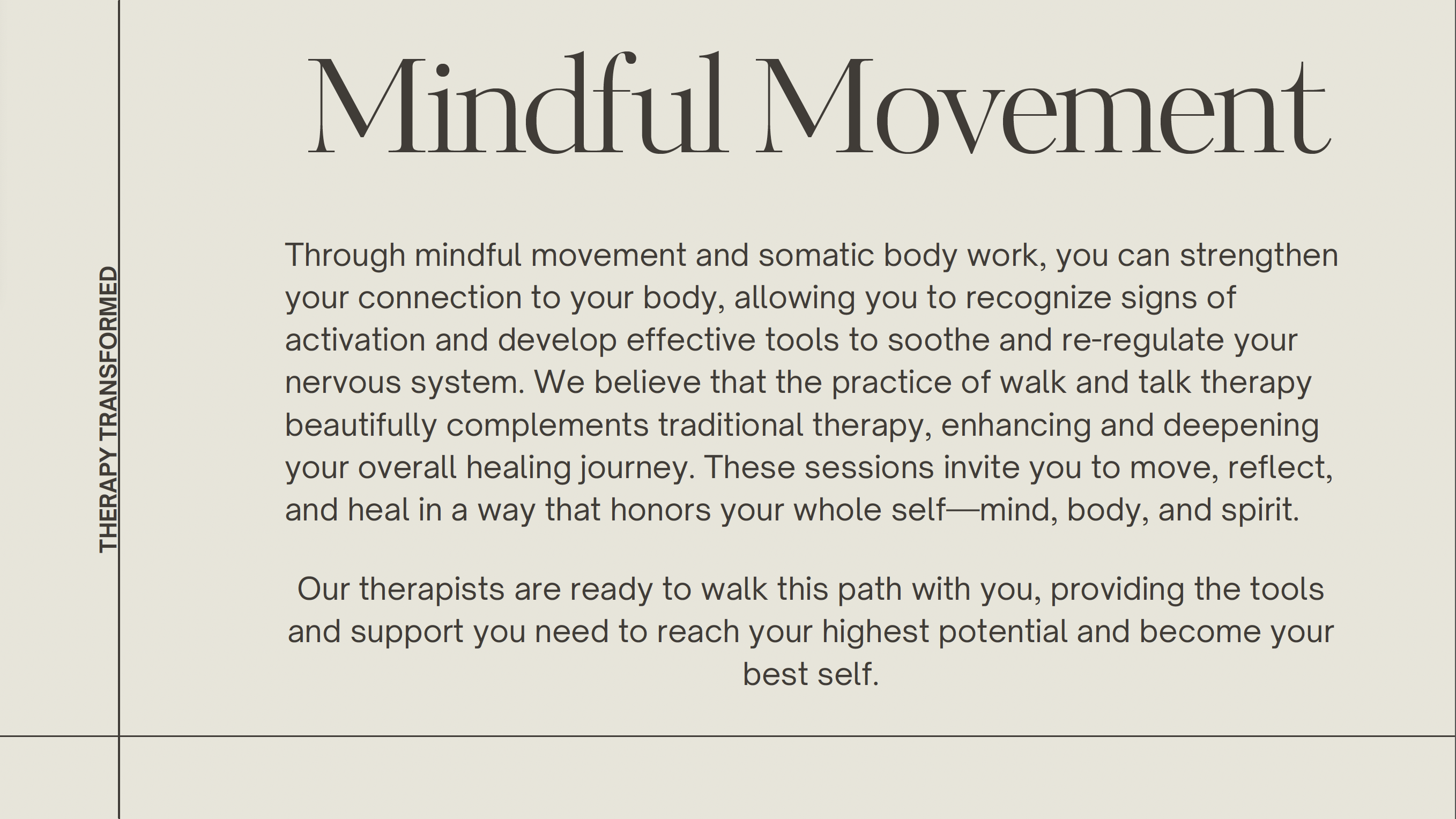 Mindful Movement Therapy