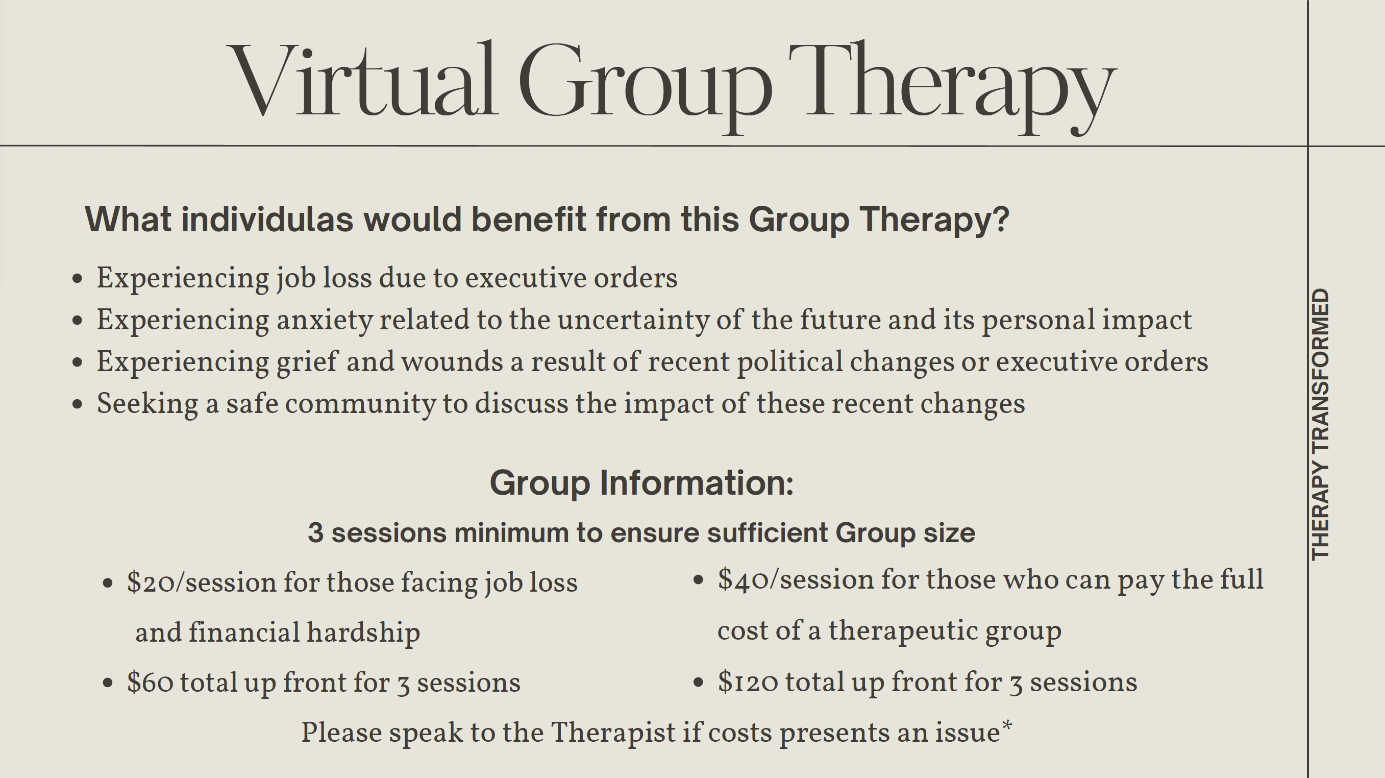 Virtual Group Therapy